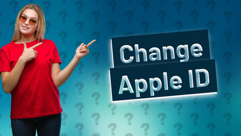 Change Apple ID