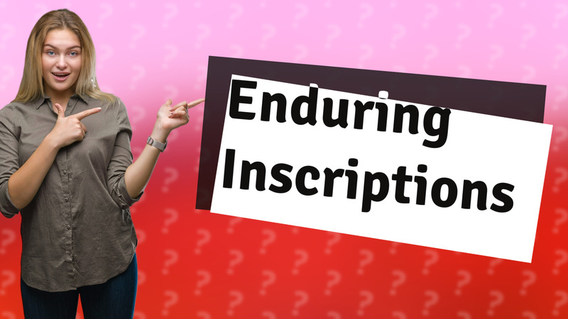 Enduring Inscriptions