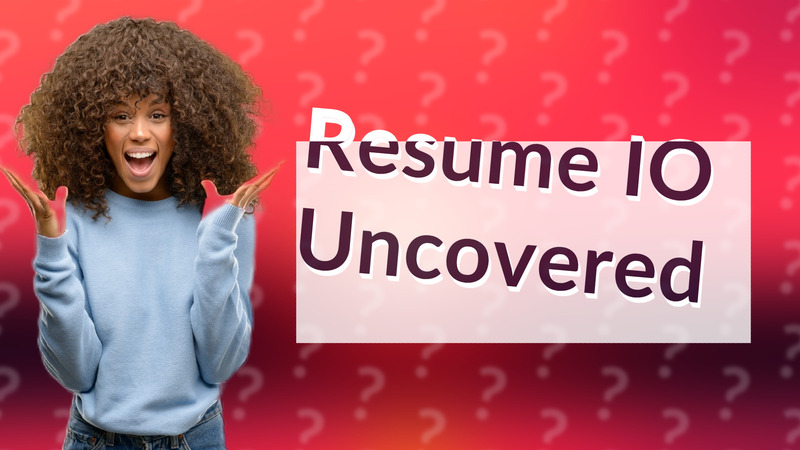Resume IO Uncovered