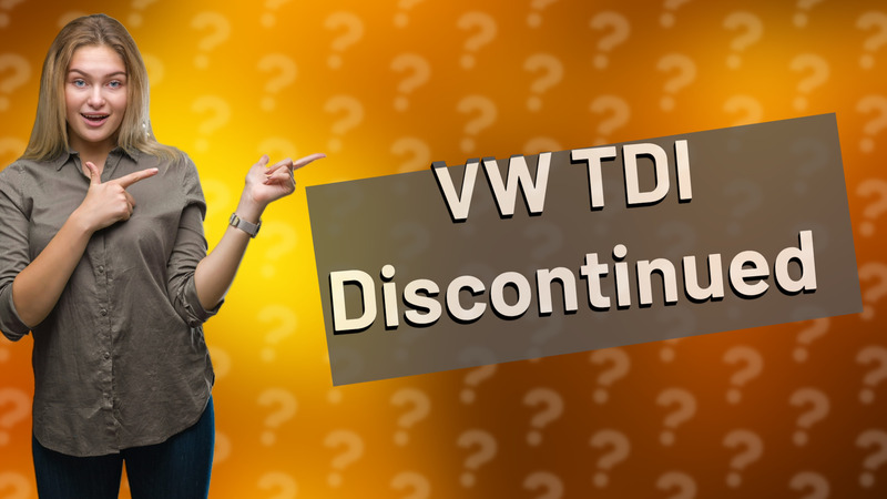 VW TDI Discontinued