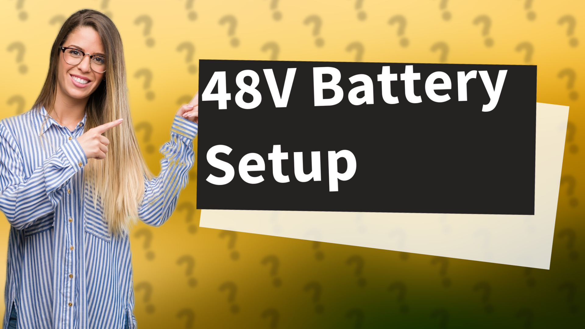 48V Battery Setup