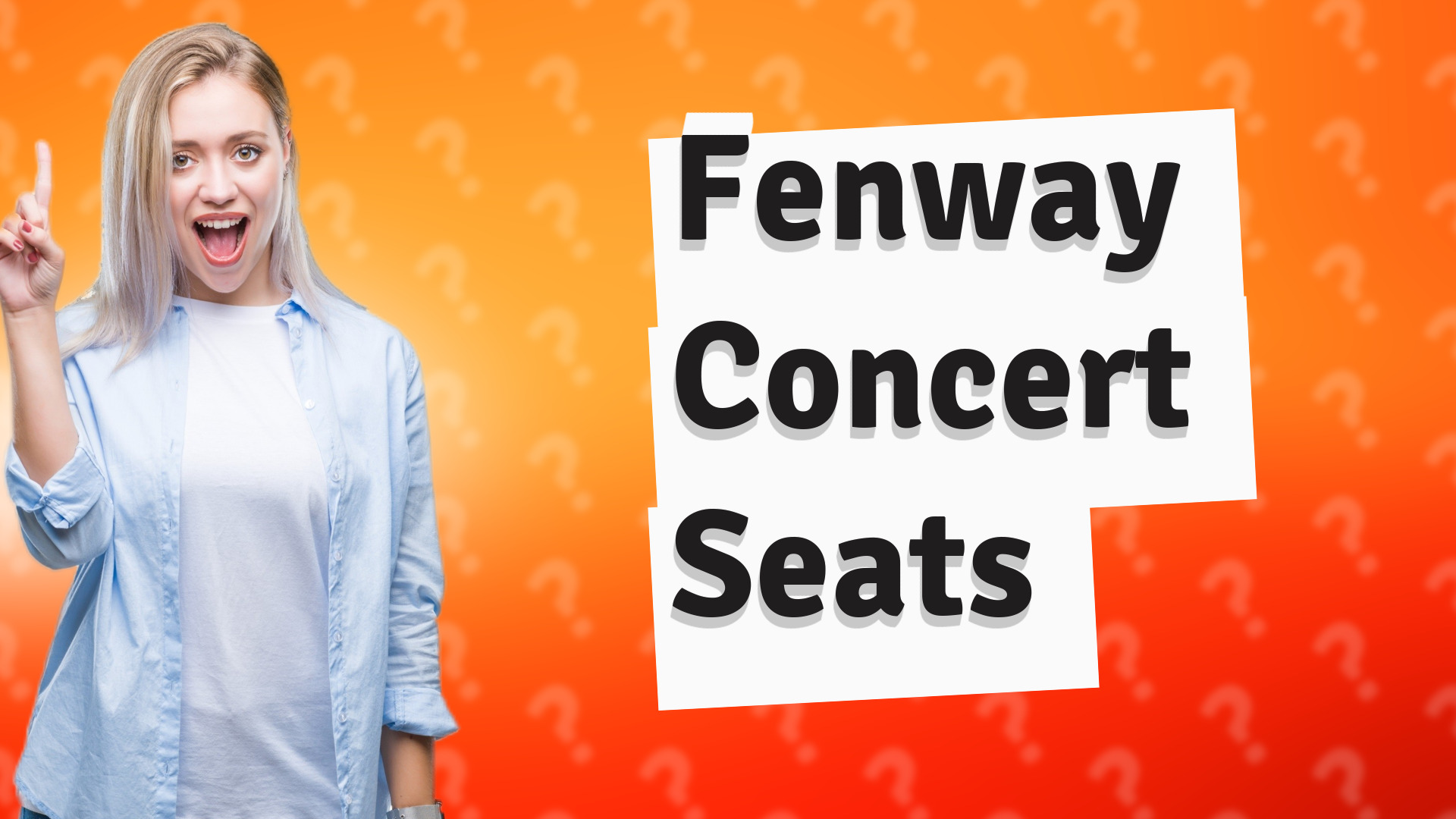 Fenway Concert Seats