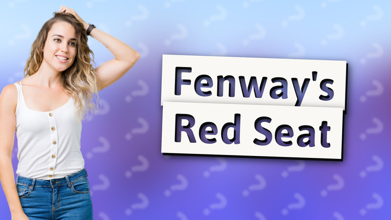 Fenway's Red Seat