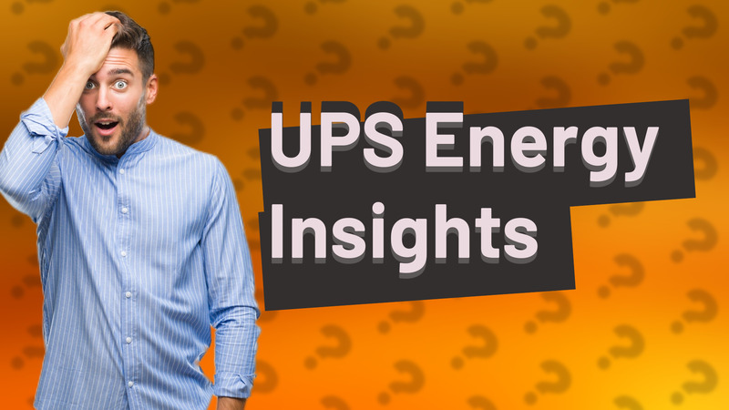 UPS Energy Insights