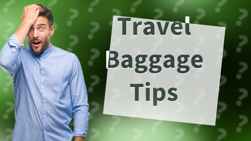 Travel Baggage Tips