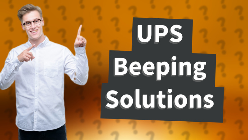 UPS Beeping Solutions