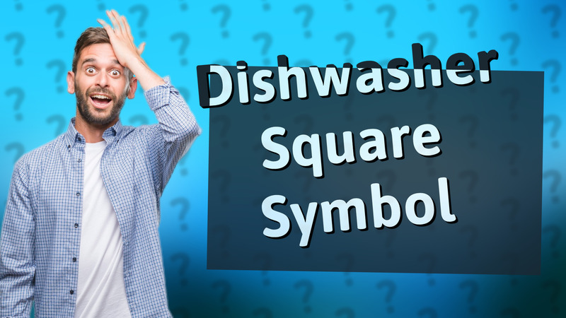 Dishwasher Square Symbol