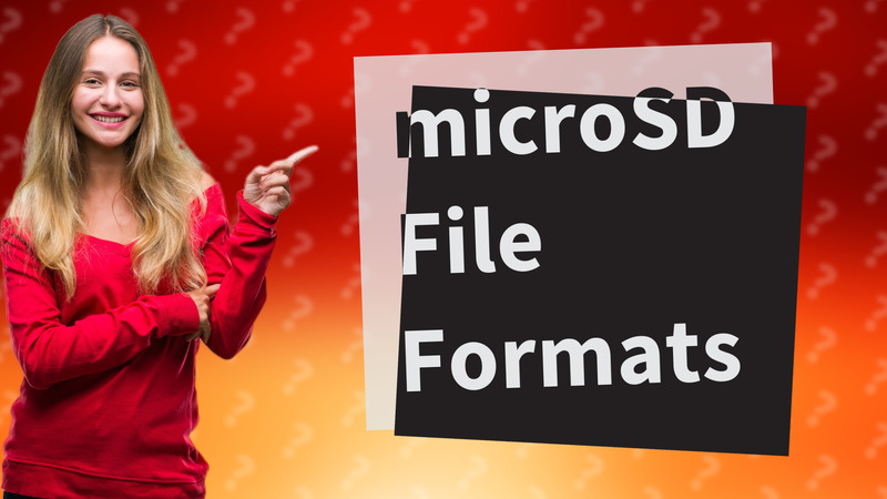 microSD File Formats