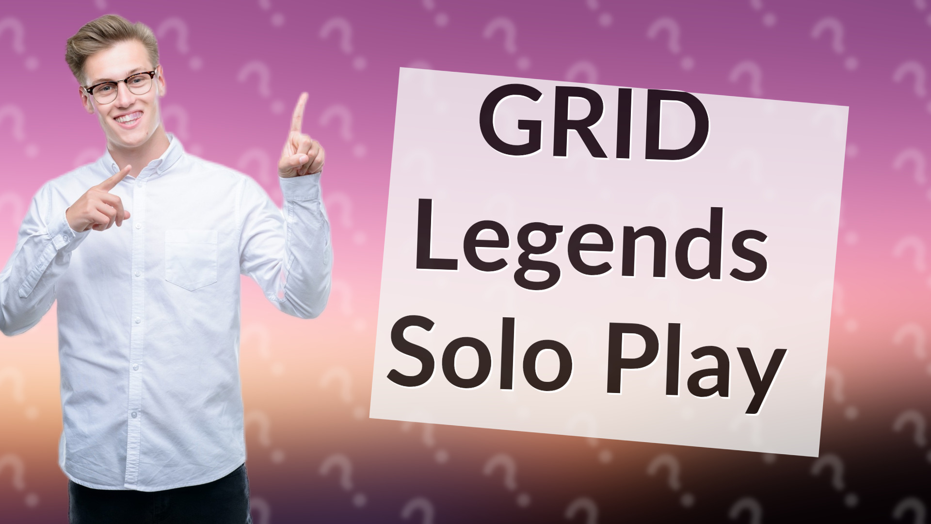 GRID Legends Solo Play