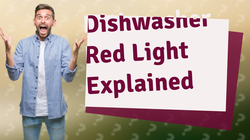 Dishwasher Red Light Explained