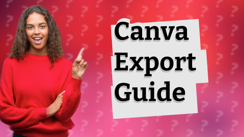 Canva Export Guide