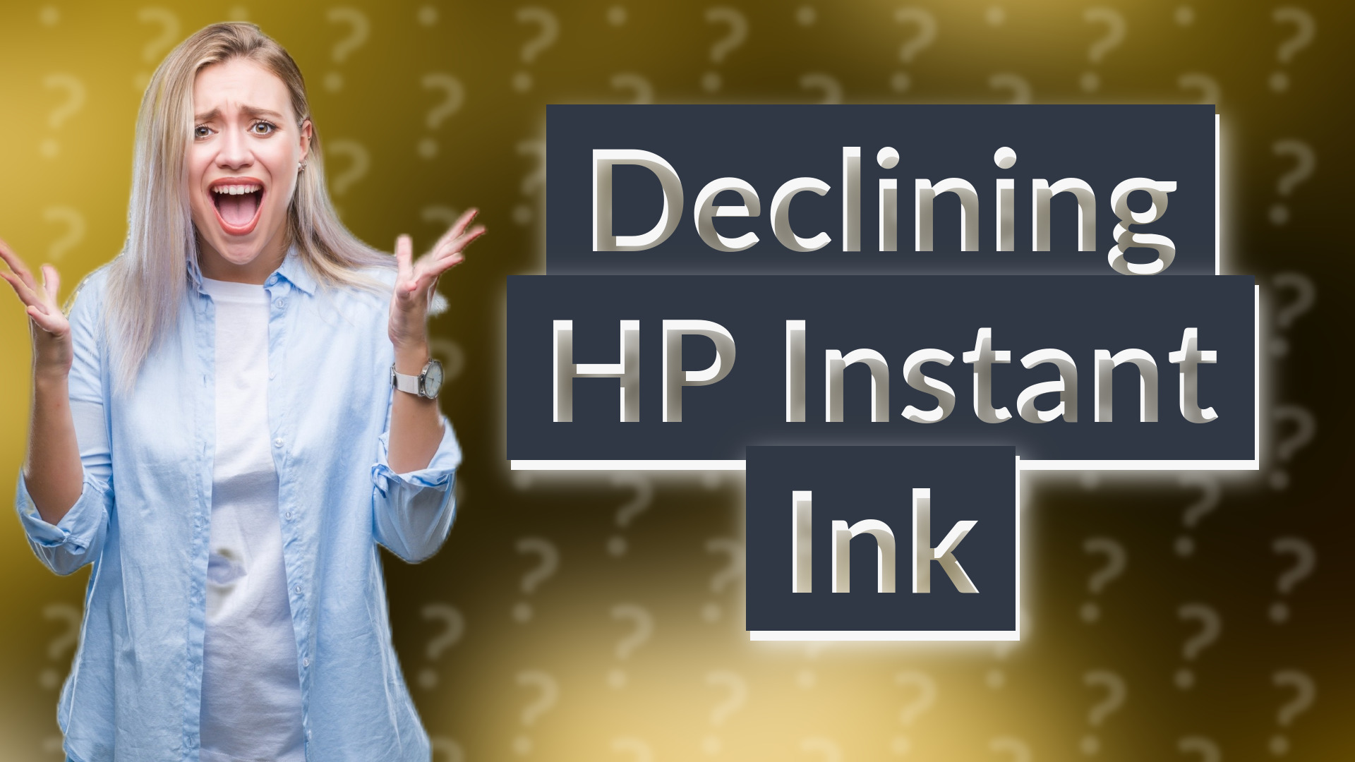 Declining HP Instant Ink