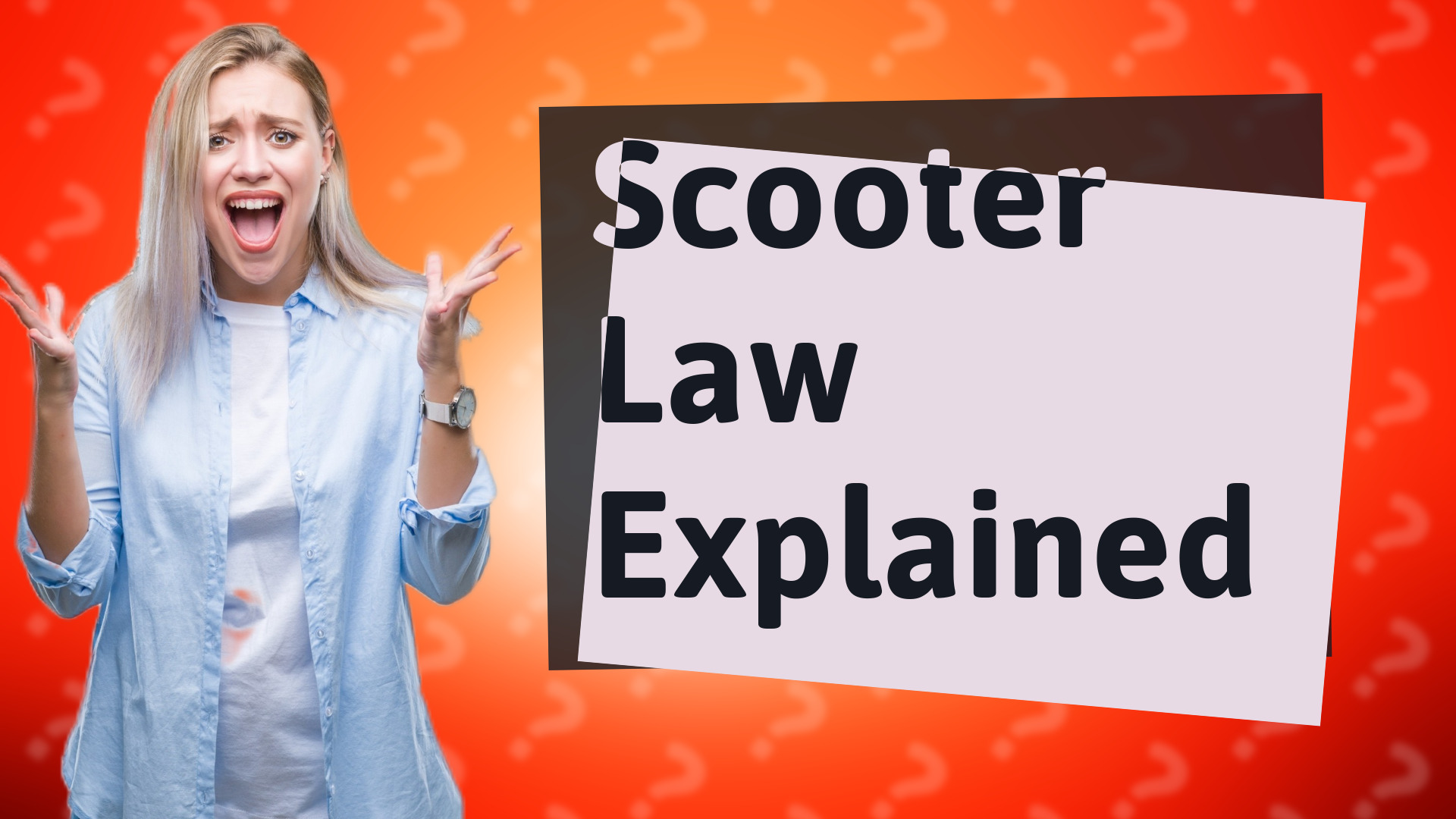 Scooter Law Explained