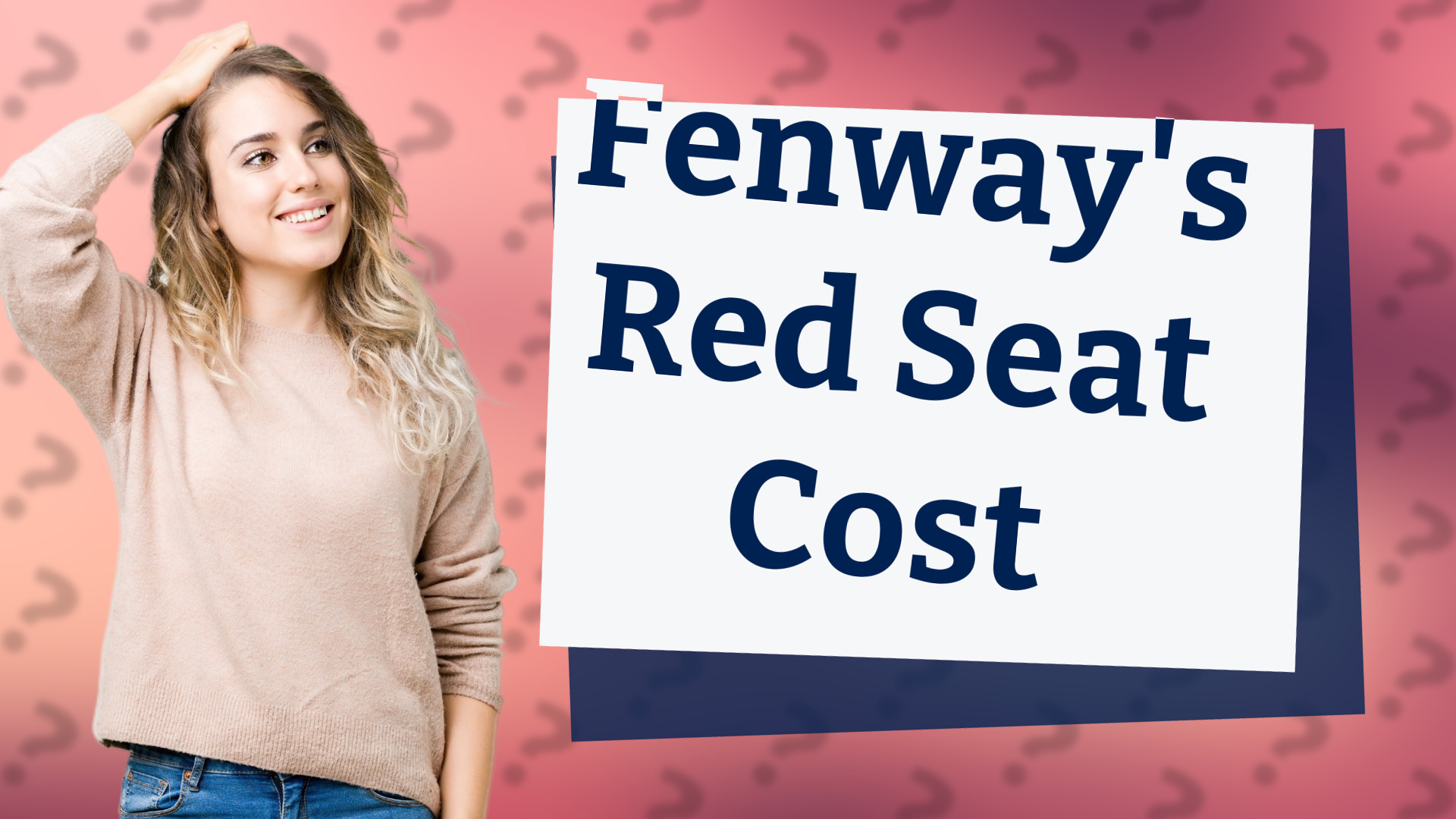 Fenway's Red Seat Cost