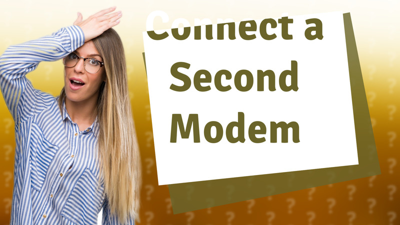 Connect a Second Modem