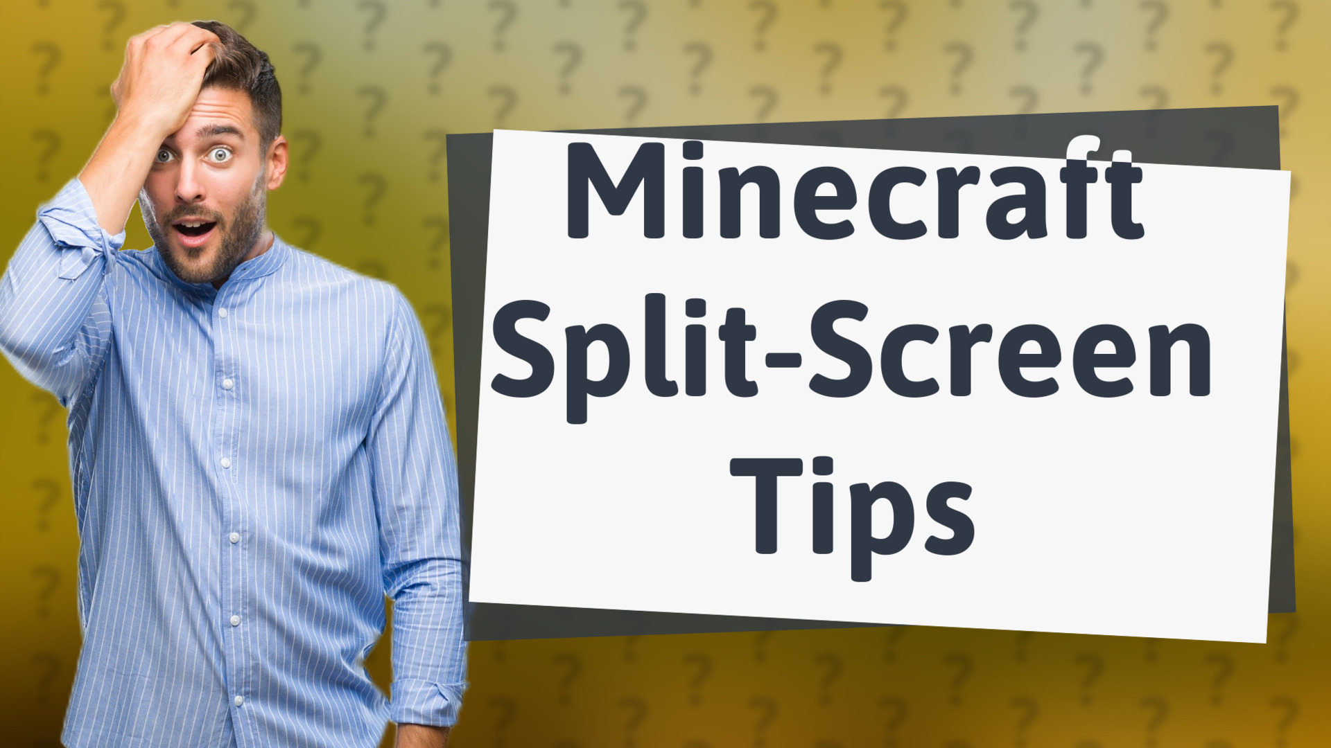 Minecraft Split-Screen Tips