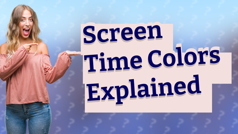 Screen Time Colors Explained