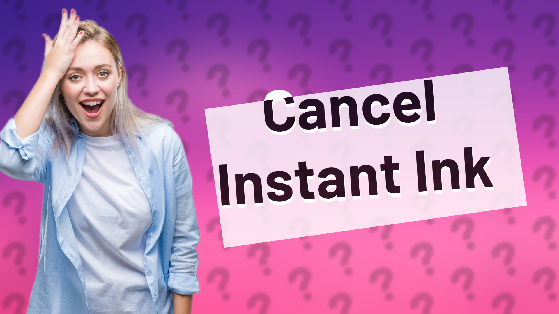 Cancel Instant Ink