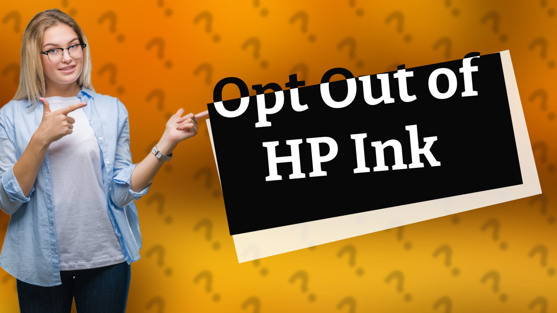 Opt Out of HP Ink