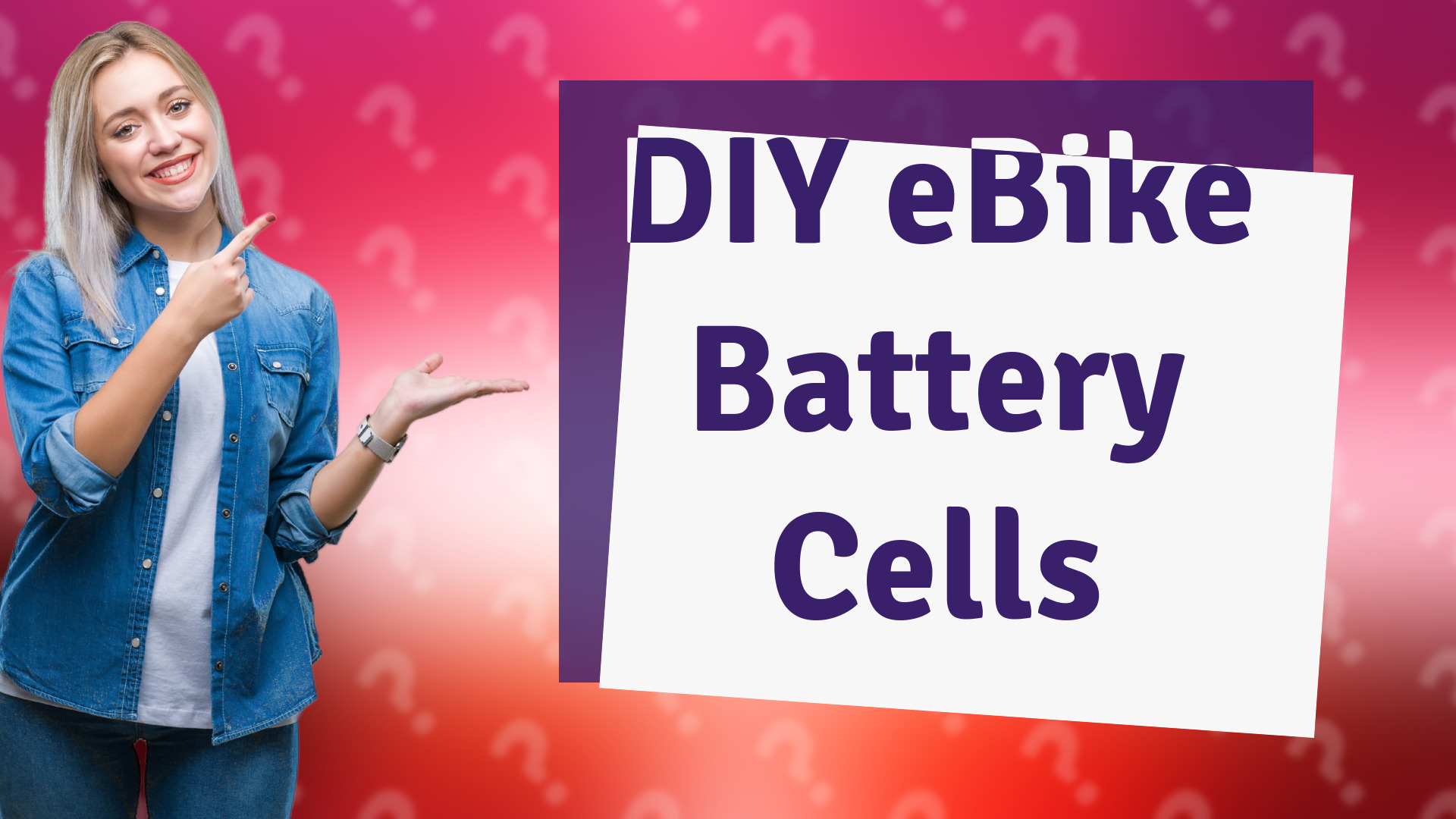 DIY eBike Battery Cells