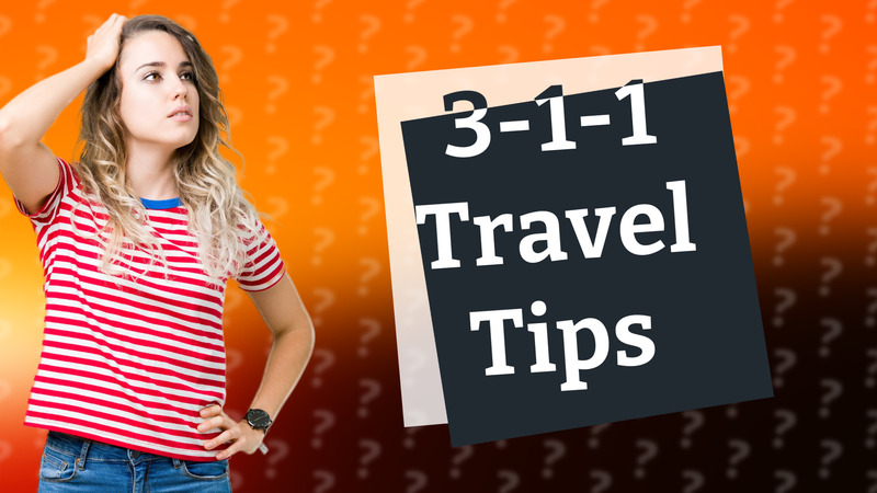 3-1-1 Travel Tips