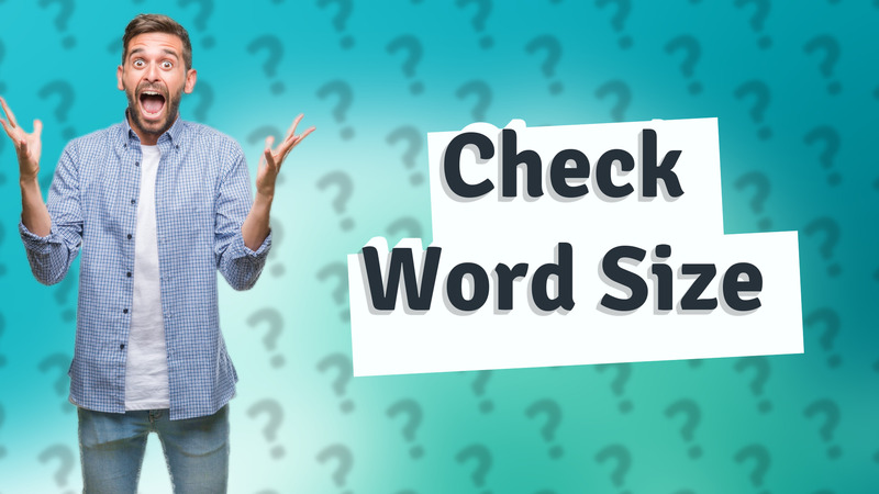 Check Word Size