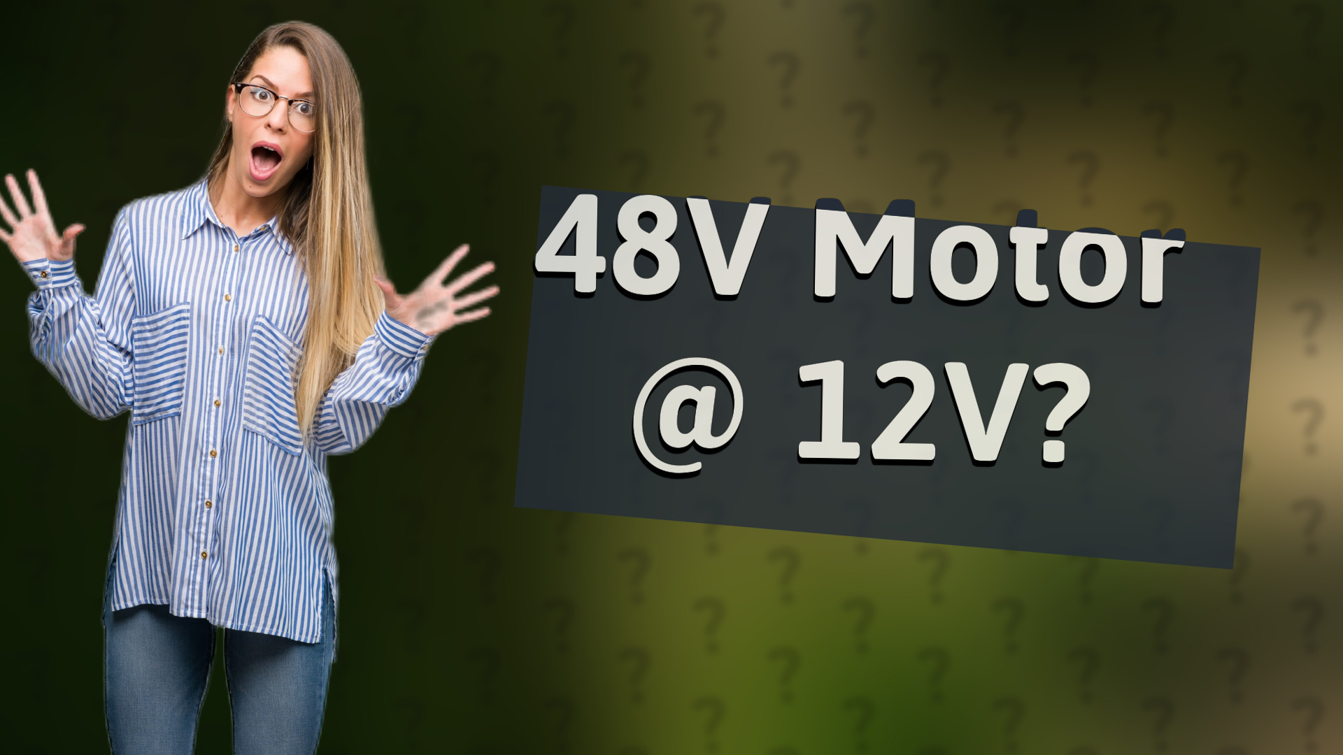 48V Motor @ 12V?