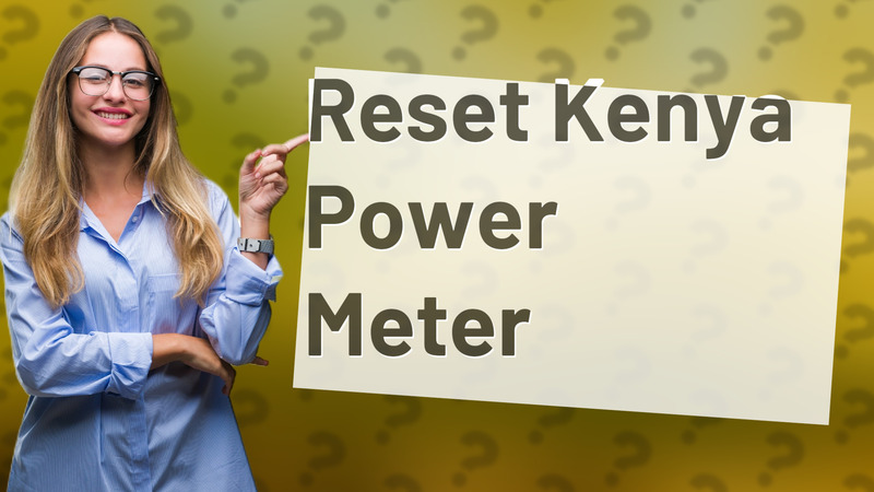 Reset Kenya Power Meter