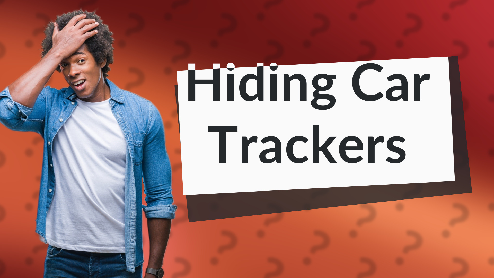 Hiding Car Trackers