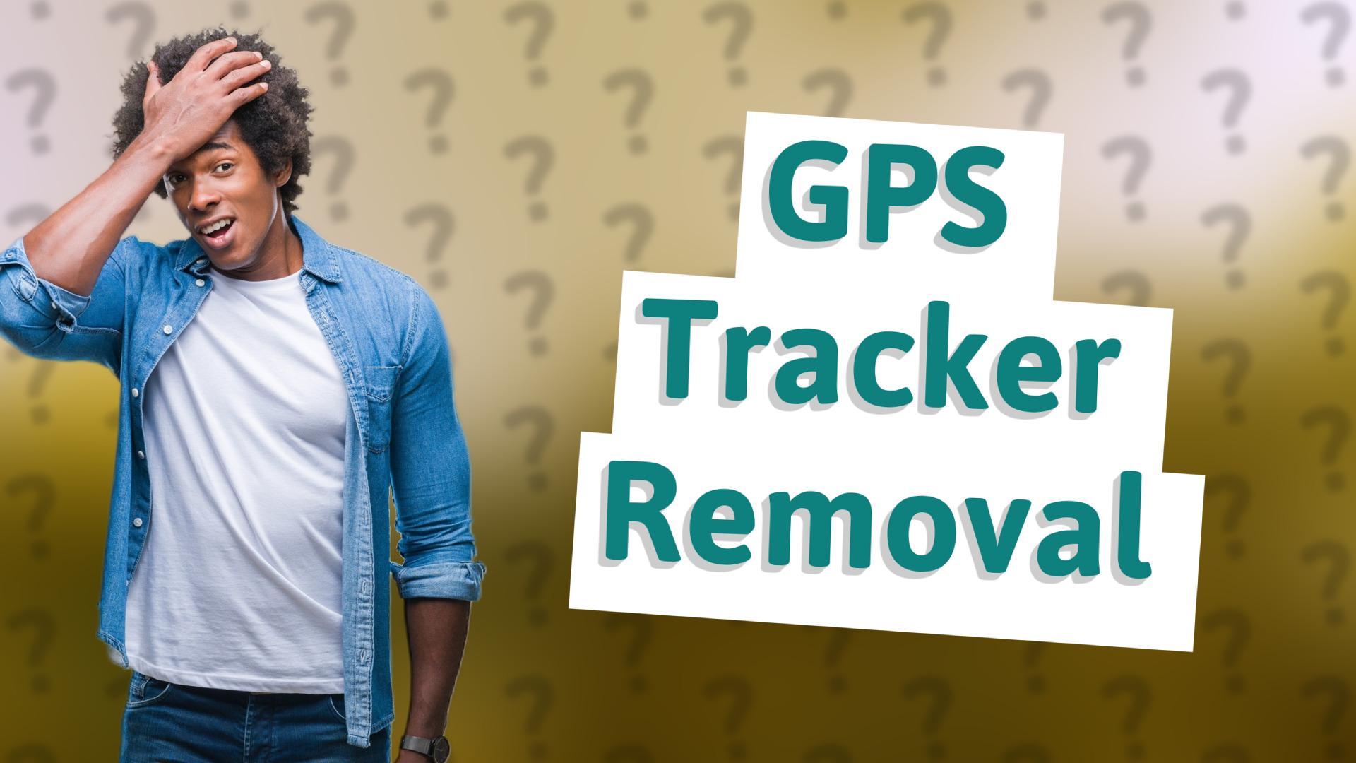 GPS Tracker Removal