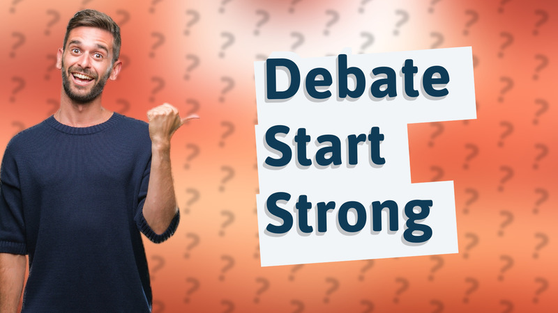Debate Start Strong