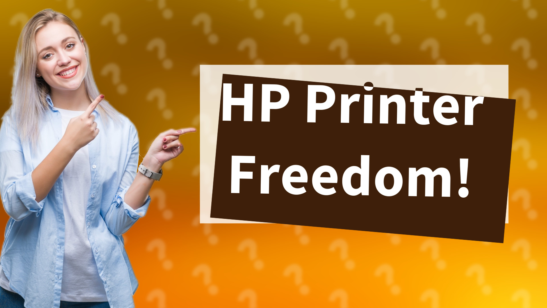 HP Printer Freedom!