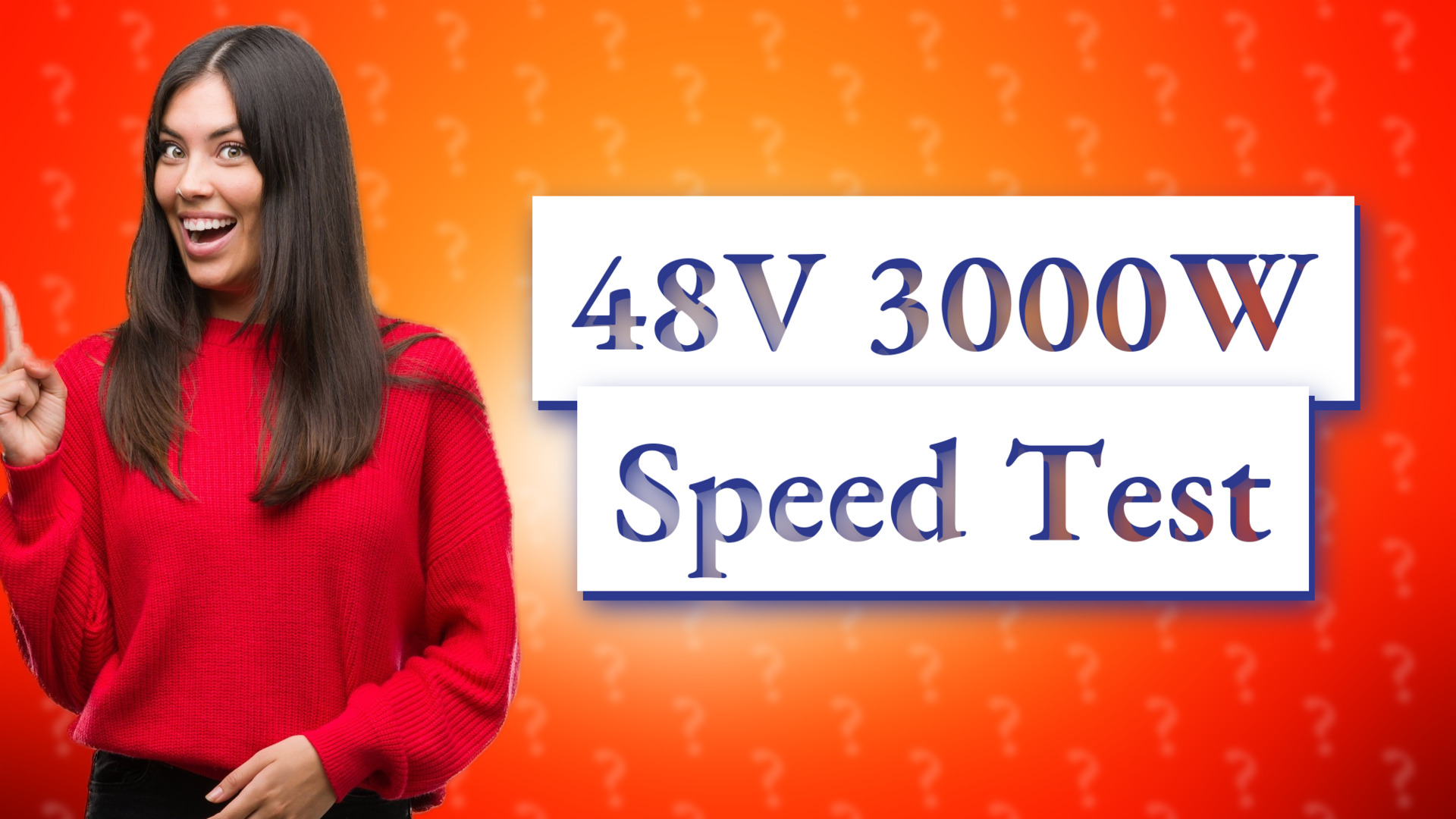 48V 3000W Speed Test