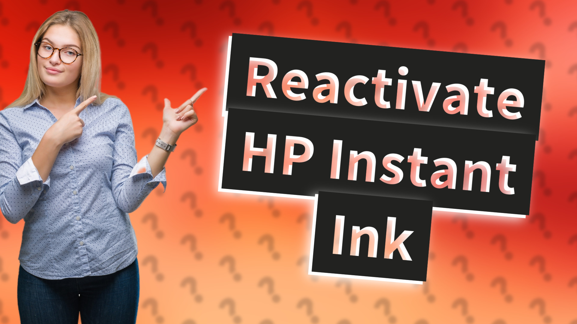 Reactivate HP Instant Ink