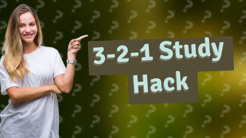 3-2-1 Study Hack