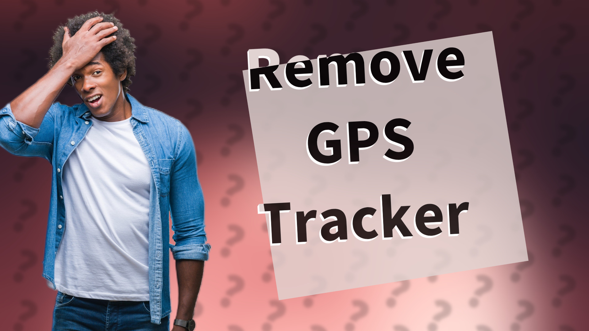 Remove GPS Tracker