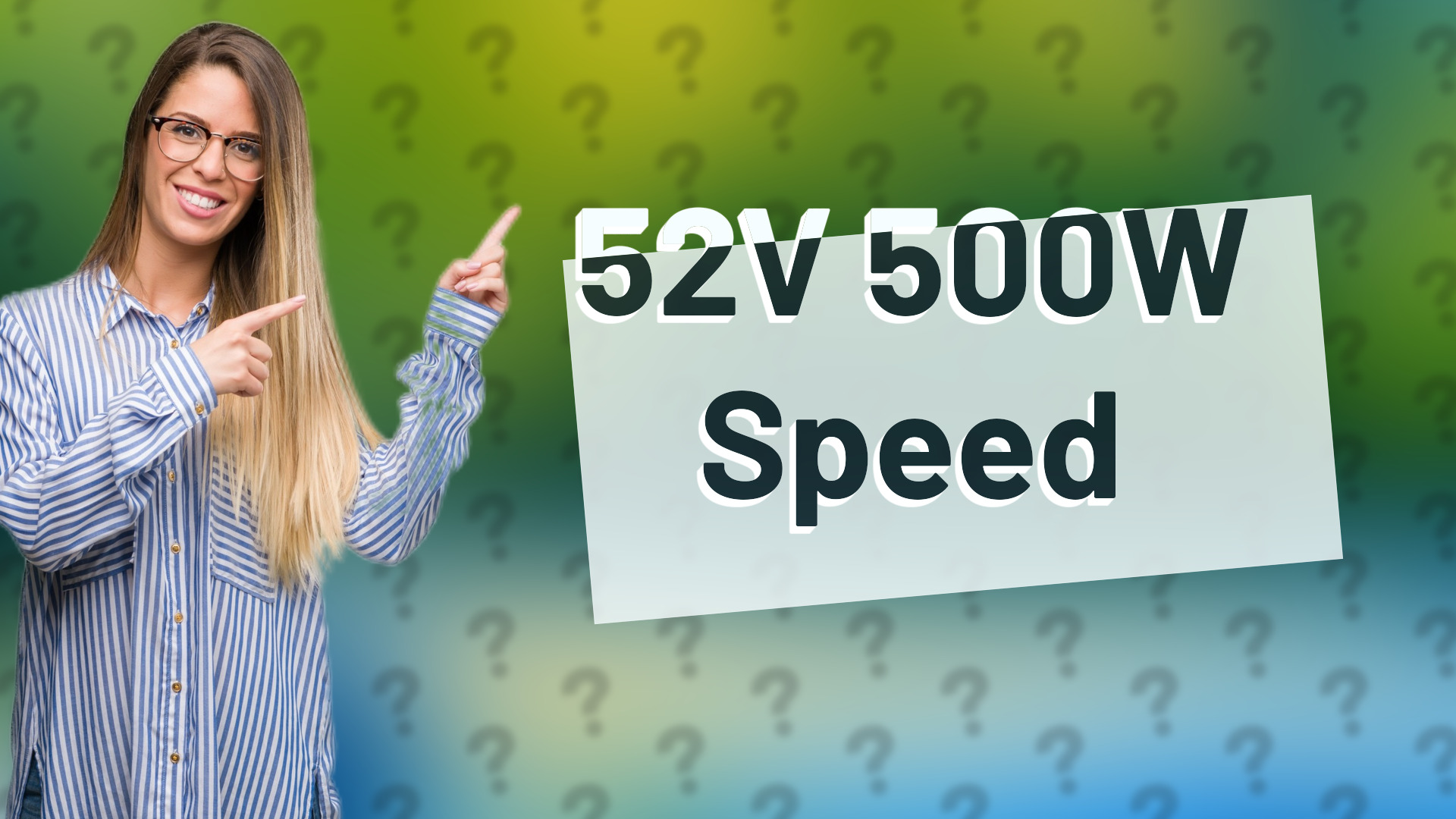 52V 500W Speed