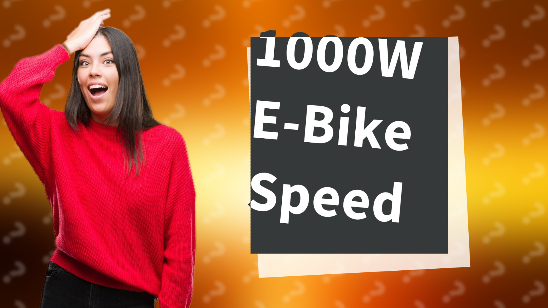 1000W E-Bike Speed