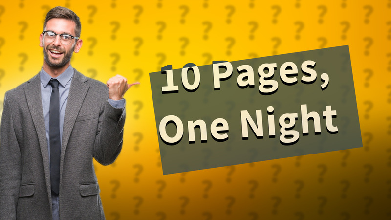 10 Pages, One Night