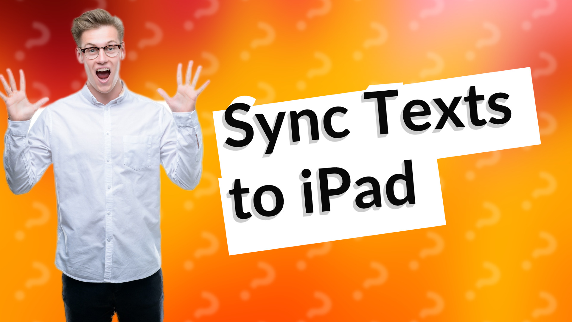 Sync Texts to iPad