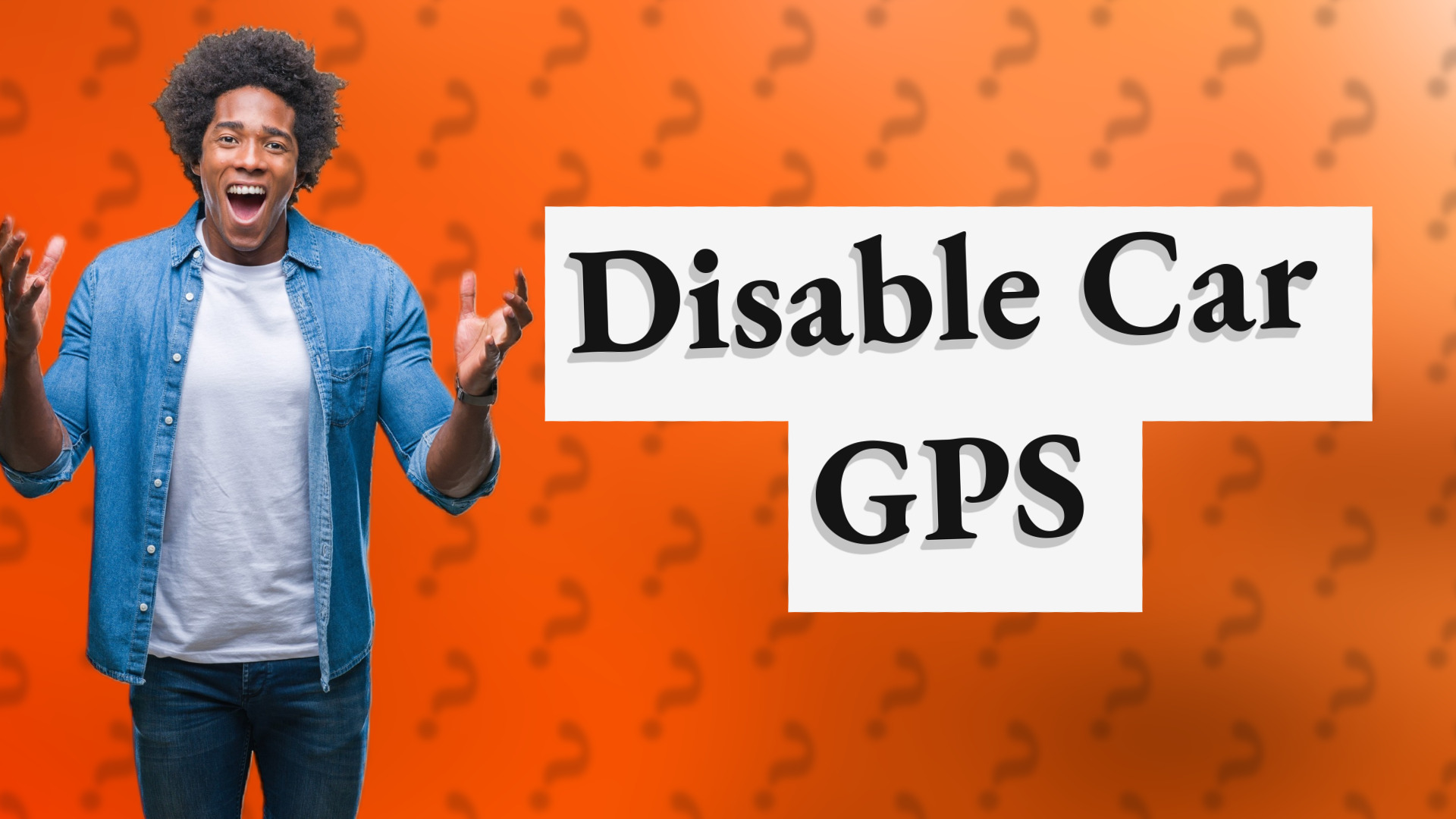 Disable Car GPS