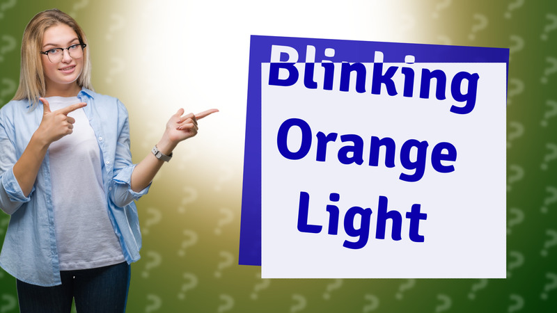 Blinking Orange Light