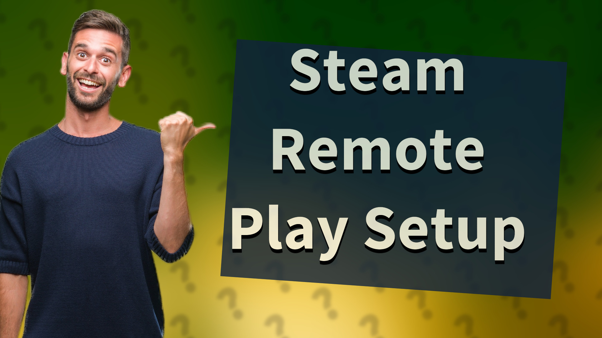 Steam Remote Play Setup