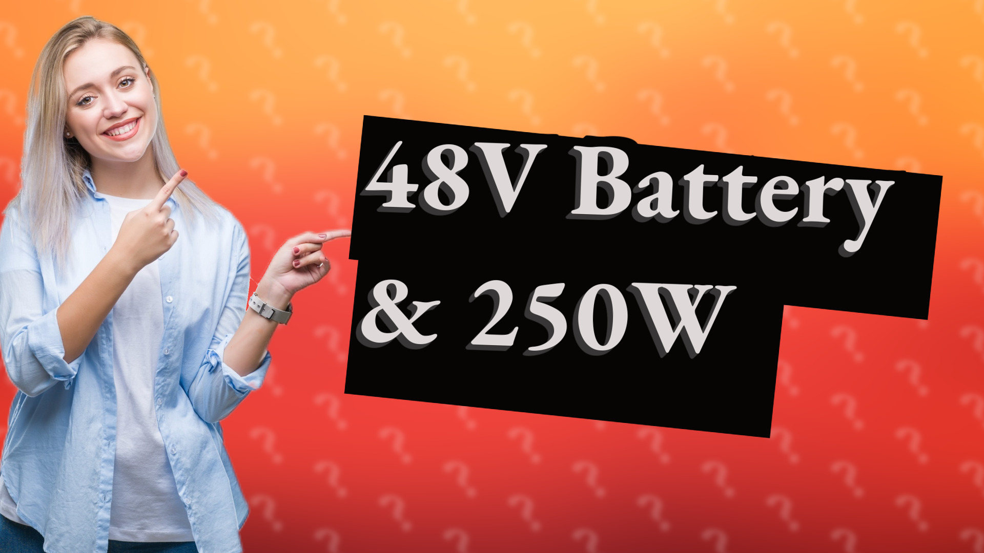 48V Battery & 250W