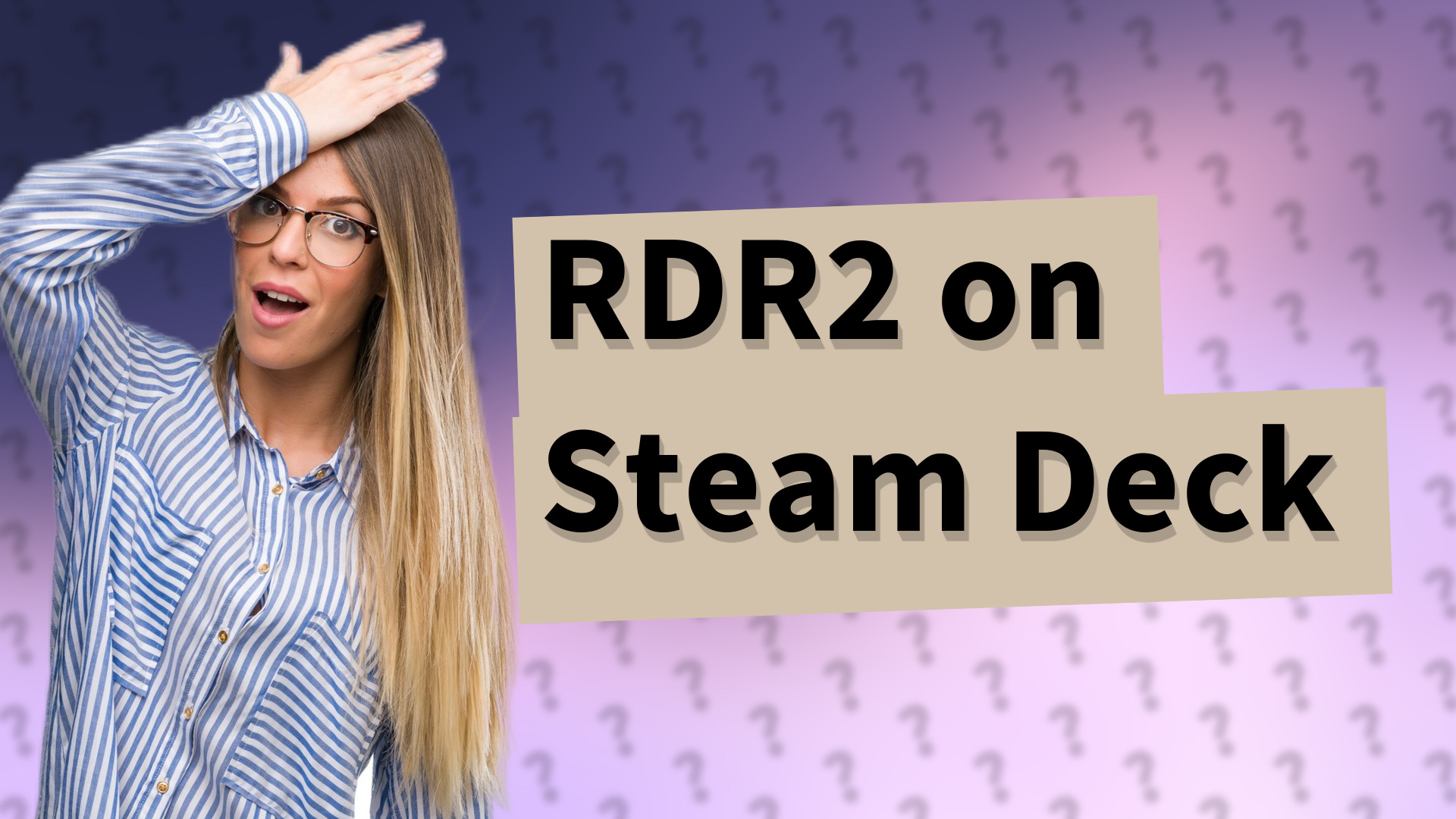 RDR2 on Steam Deck