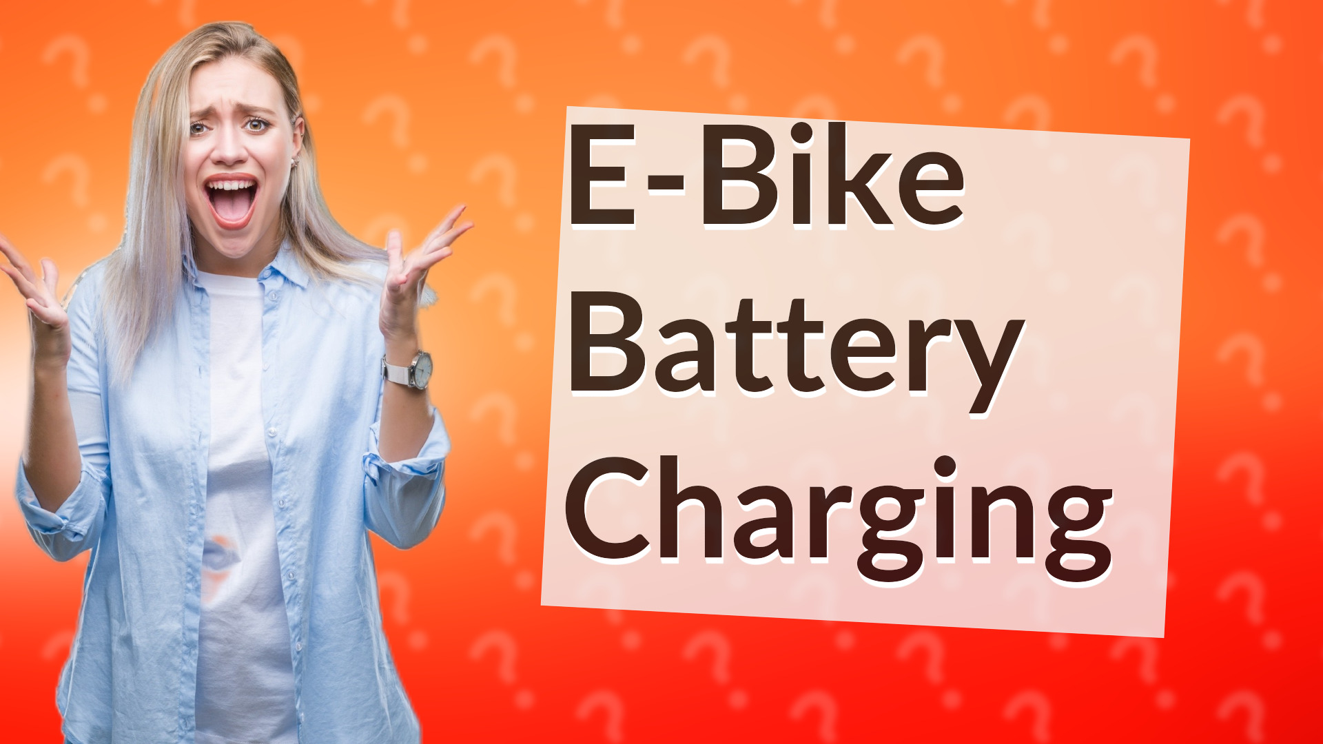 E-Bike Battery Charging