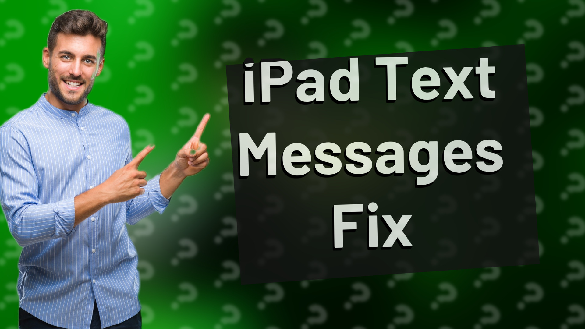 iPad Text Messages Fix