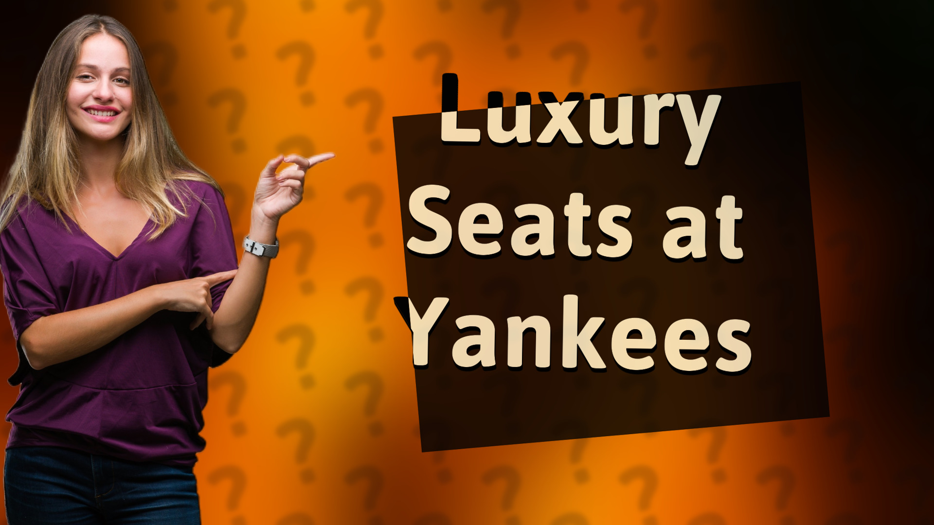 Luxury Seats at Yankees