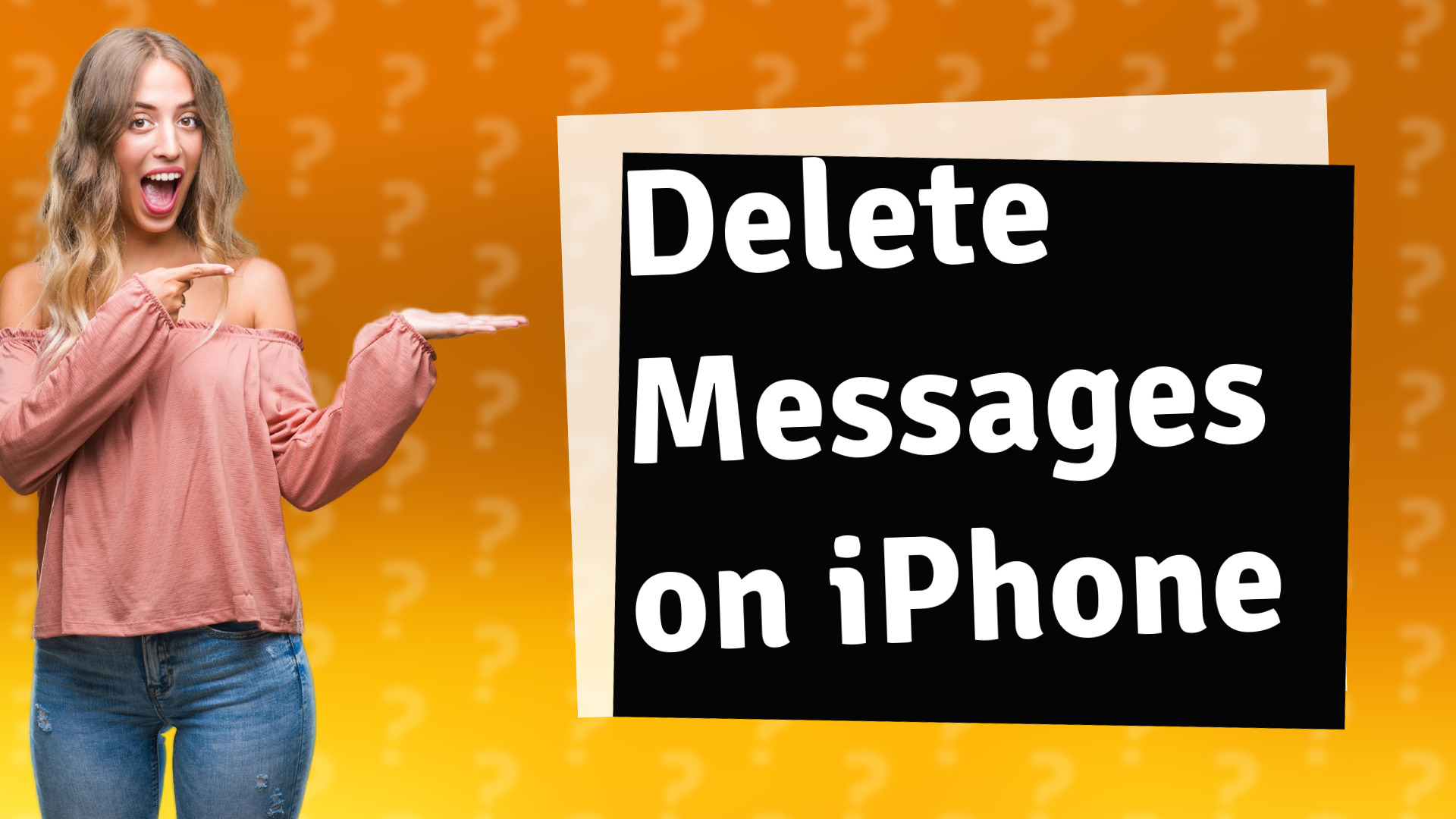 Delete Messages on iPhone
