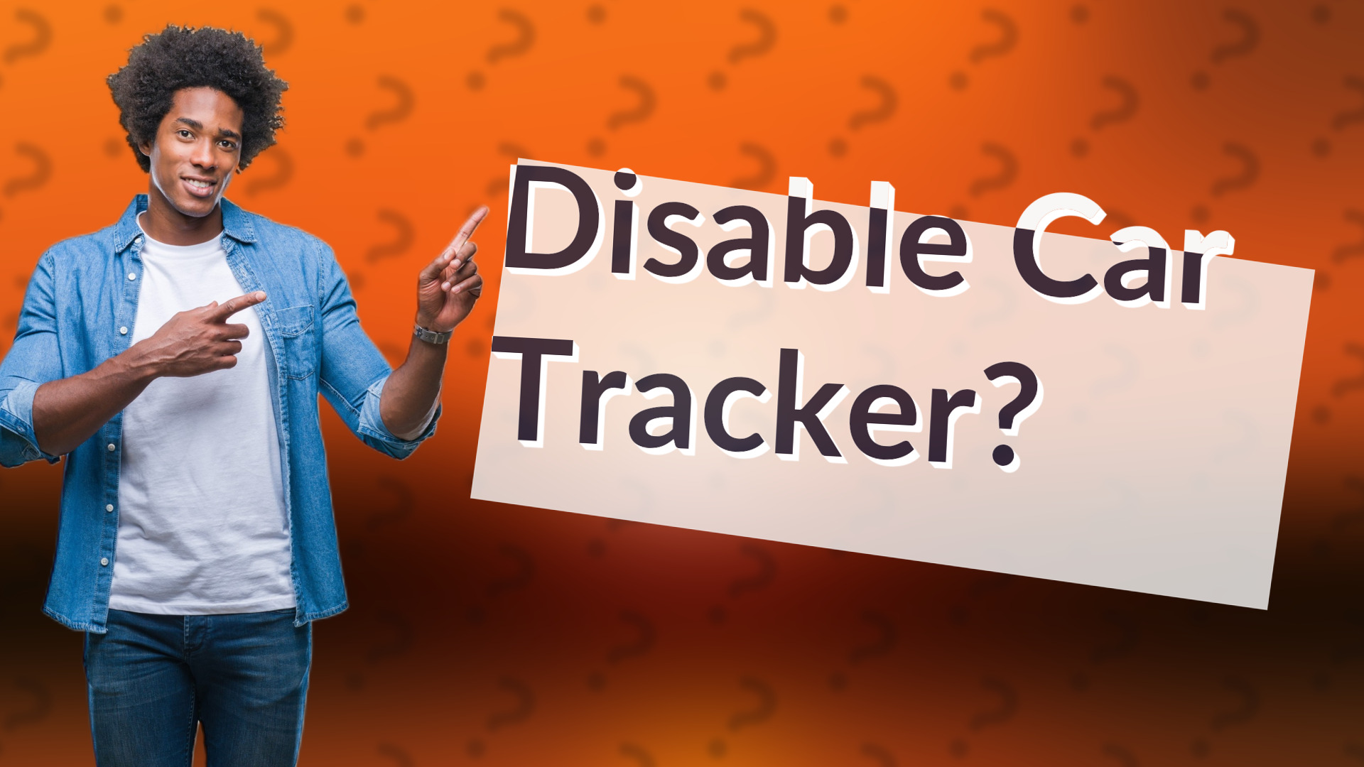 Disable Car Tracker?